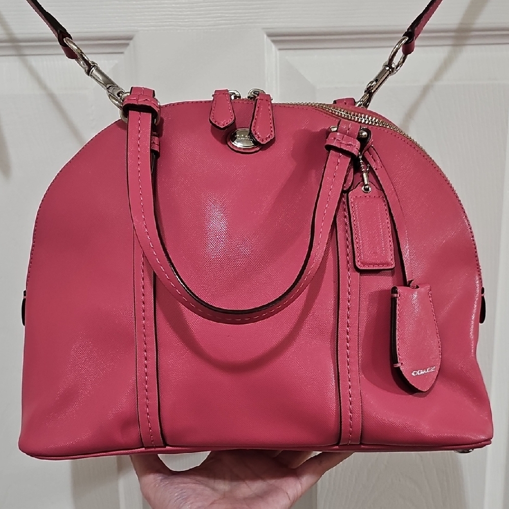 Coach Peyton Cora Domed Satchel Crossbody EUC